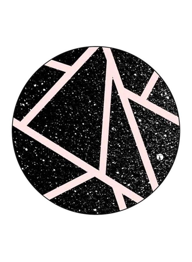 BP Art Round Mouse Pad Black/Pink/White