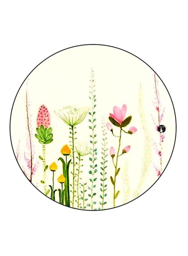 BP Flowers Mouse Pad Yellow/Green/Pink
