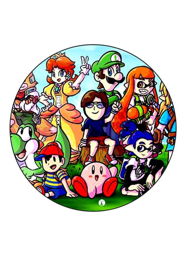 BP Video Game Characters Printed Mouse Pad Multicolour