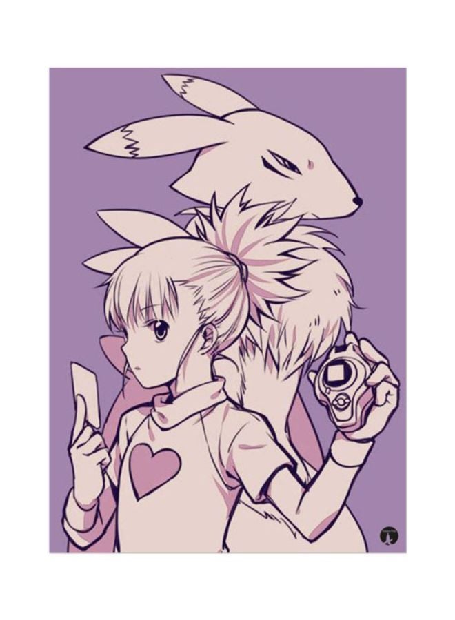 BP The Anime Digimon Mouse Pad Purple/Pink 