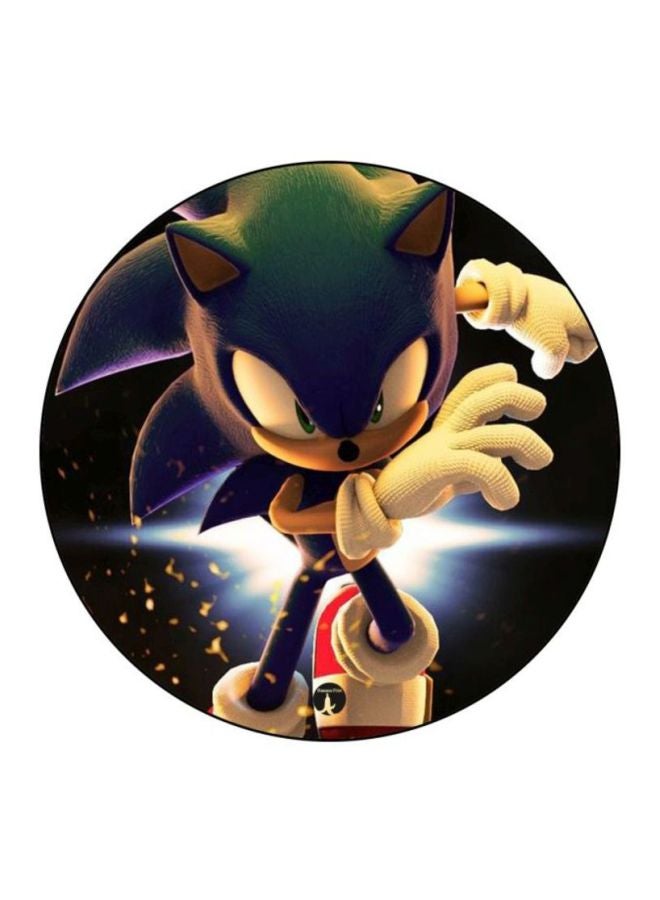 BP Sonic Video Game Printed Mousepad Black/Beige/Brown