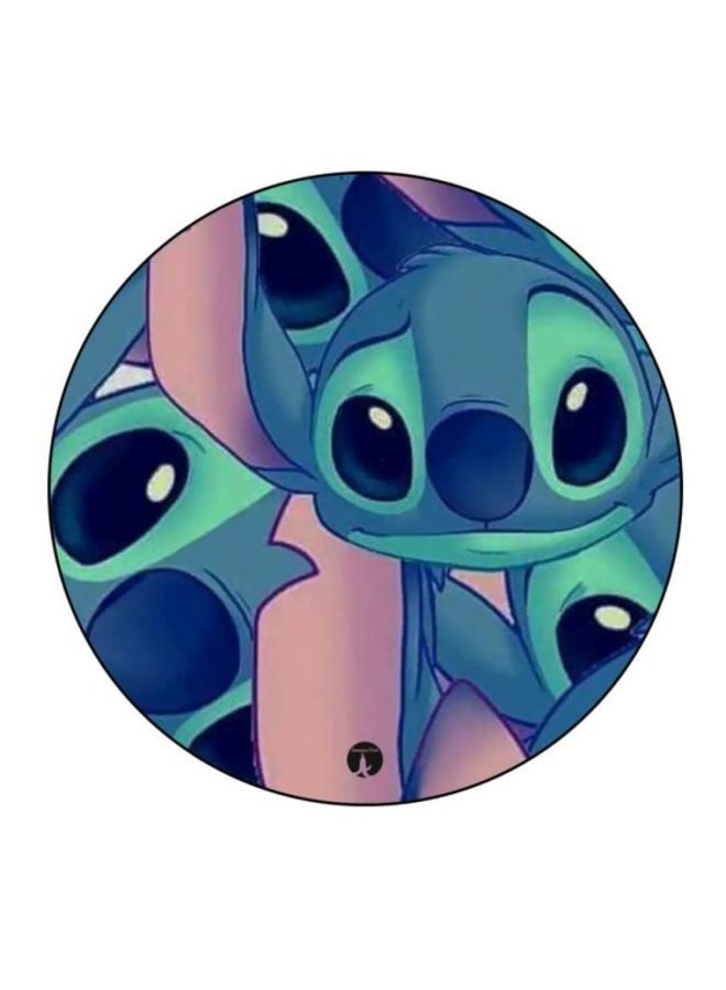 BP Cartoon Printed Mouse Pad Blue/Black/Pink