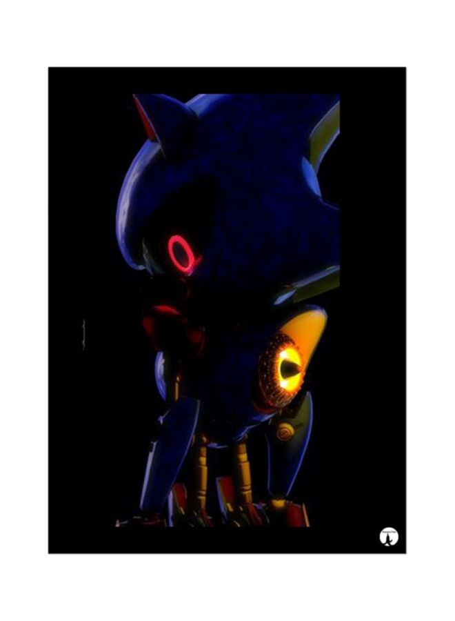 BP The Video Game Sonic Mouse Pad Black/Blue/Yellow
