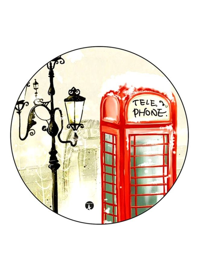 BP London Print Mouse Pad Beige/Red/Black