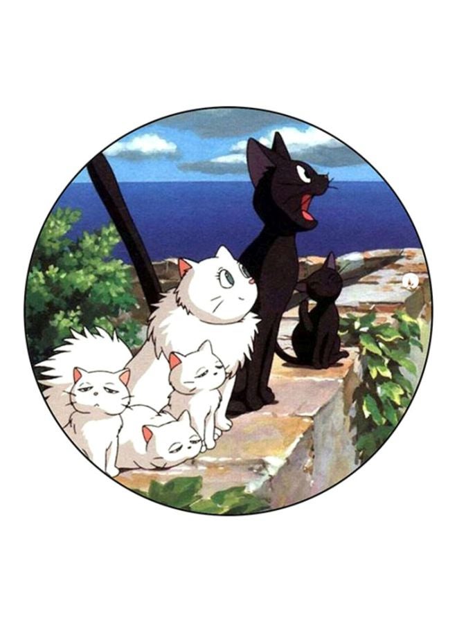 BP Kiki'S Delivery Service Round Mouse Pad Multicolour