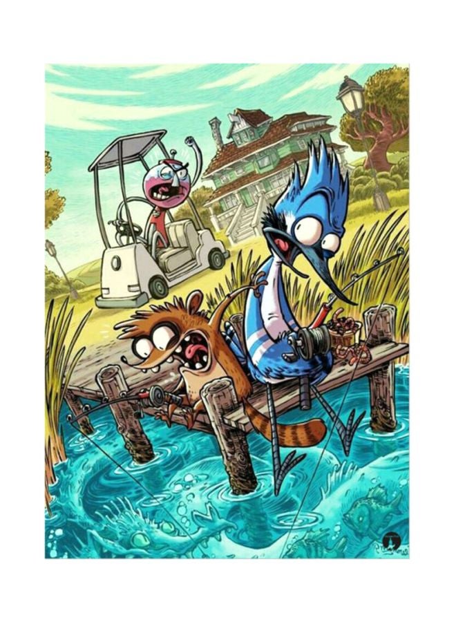 BP Regular Show Mouse Pad Green/Blue/Brown