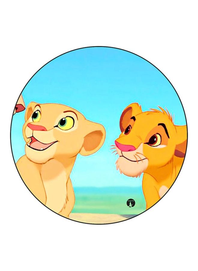 BP Disney Printed Mouse Pad Blue/Beige/Yellow