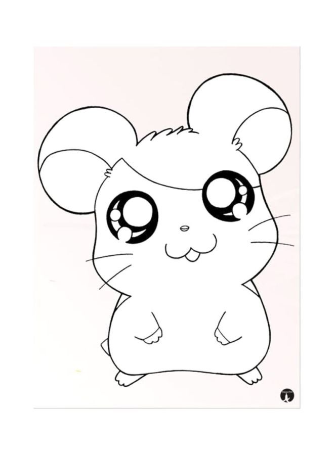BP The Anime Hamtaro Mouse Pad Pink/White