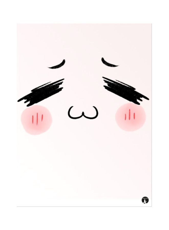 BP A Face Mouse Pad Pink/Black/Red