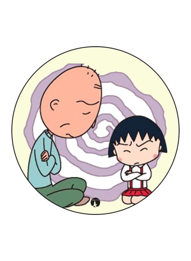 BP Animation Chibi Maruko Chan Printed Mousepad Green/Beige/Black