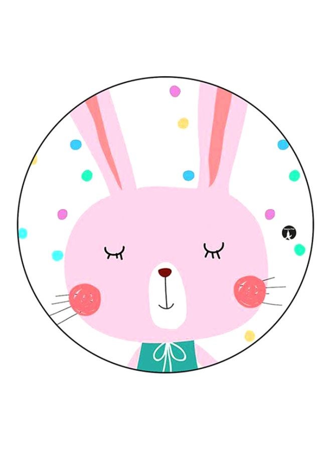BP Rabbit Printed Mouse Pad White/Pink/Green