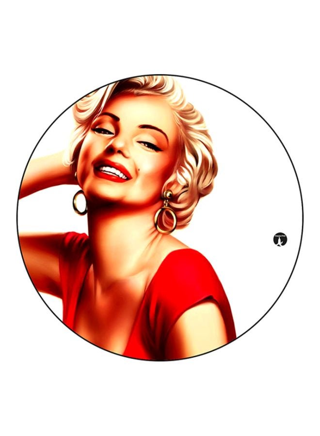 BP A Woman Mouse Pad White/Red/Beige