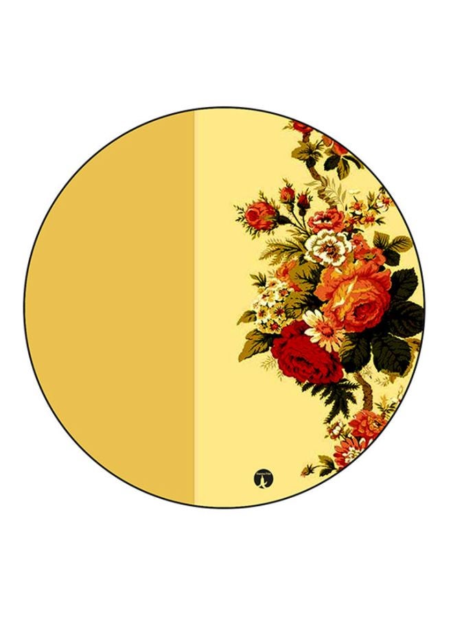 BP Flowers Printed Mouse Pad Yellow/Red/Green