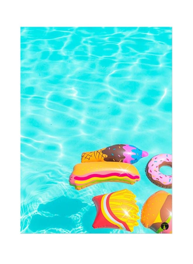 A Pool Mouse Pad Blue/Yellow/Pink
