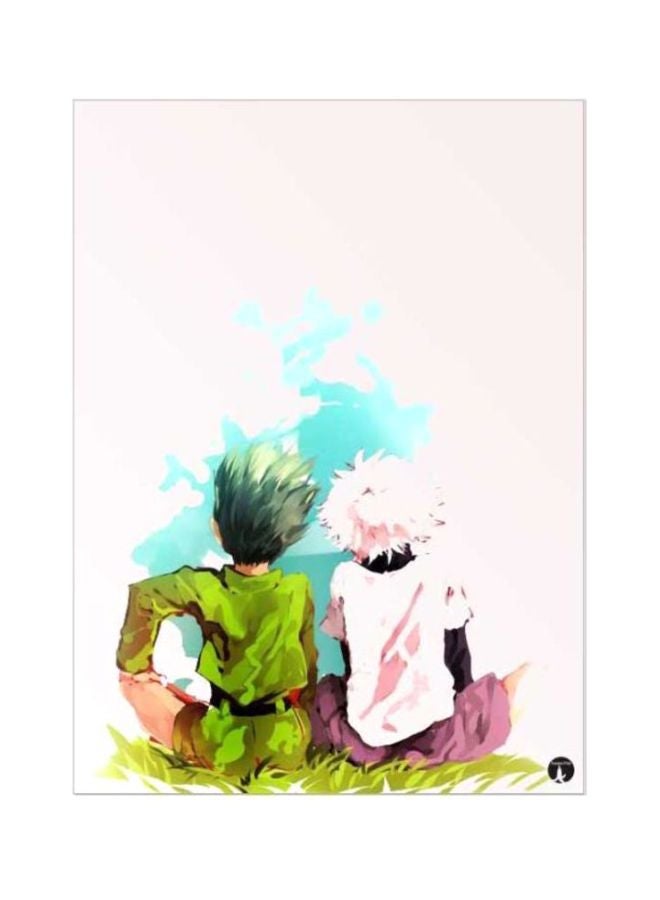 BP Anime Hunter X Printed Mousepad Pink/Green/Blue