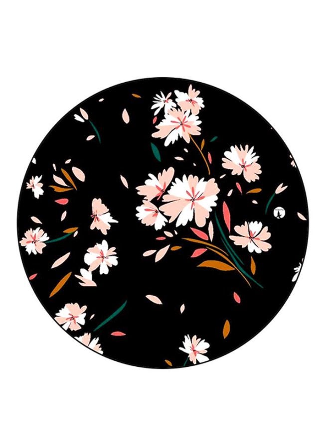 BP Printed Round Mouse Pad Black/White/Orange