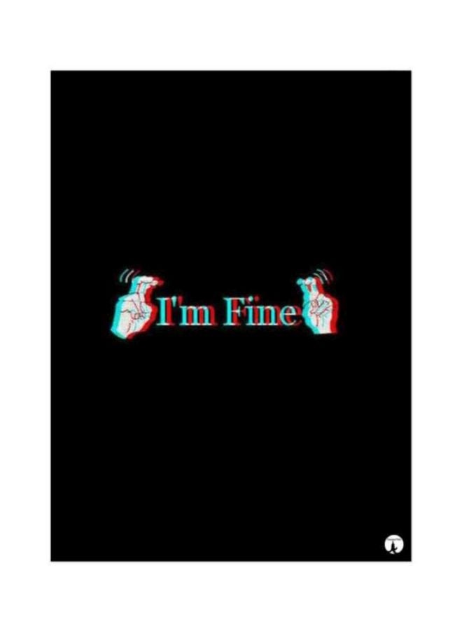 BP Printed Mousepad Black/White/Blue