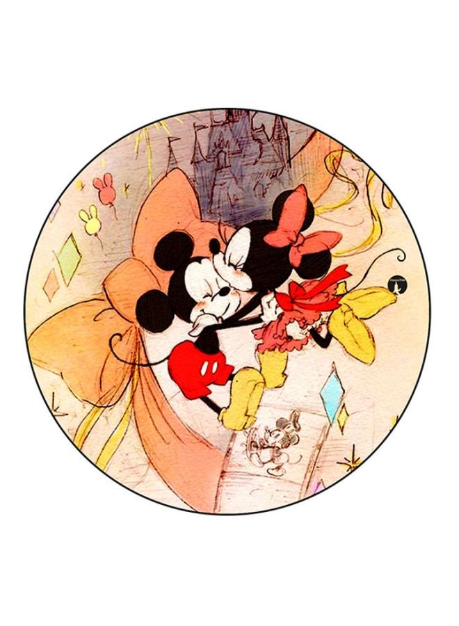 BP Disney Printed Mouse Pad Black/Beige/White