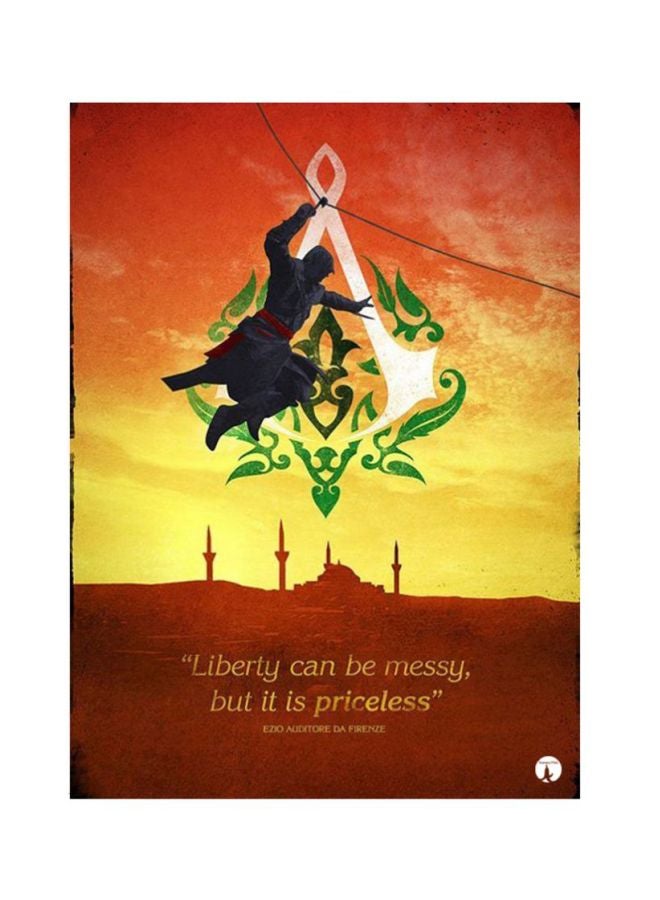 BP The Video Game Assassin's Creed Mouse Pad Red/Yellow