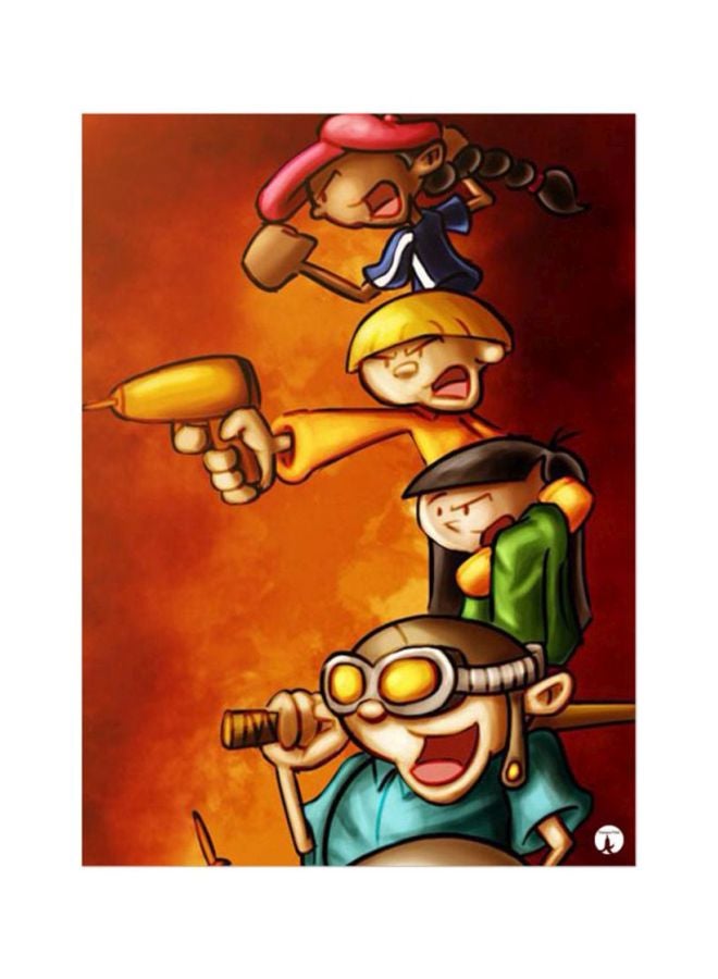 بي بي لوحة ماوس بتصميم من المسلسل "Kids Next Door" متعدد الألوان