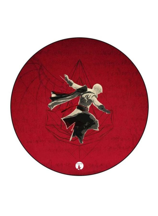 Assassin's Creed Theme Printed Mousepad Red/Grey