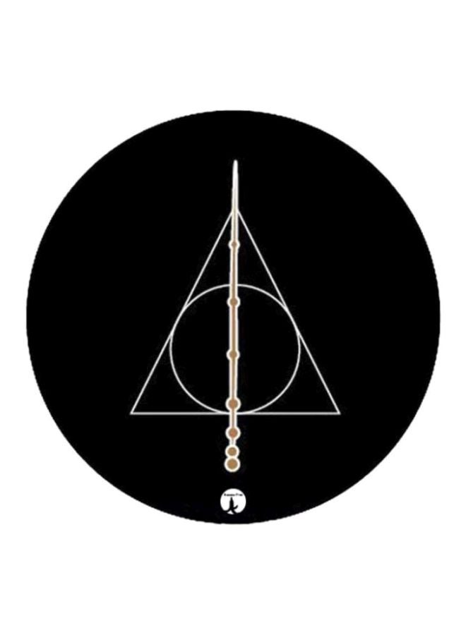 بي بي لوحة ماوس مطبوع عليها رسمة من فيلم "Harry Potter" أسود/ أبيض