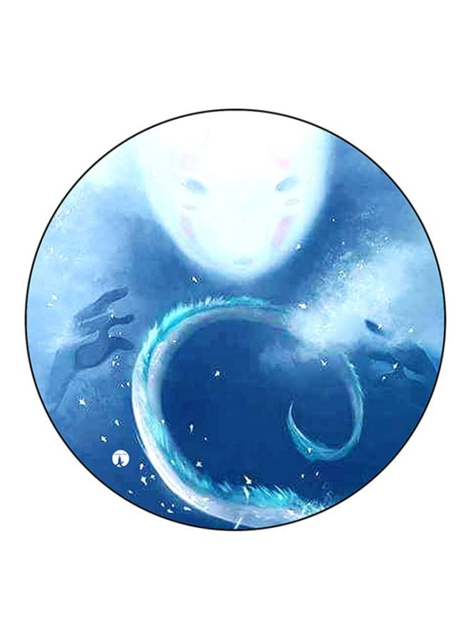 BP Spirited Away Round Mouse Pad Blue/White/Pink