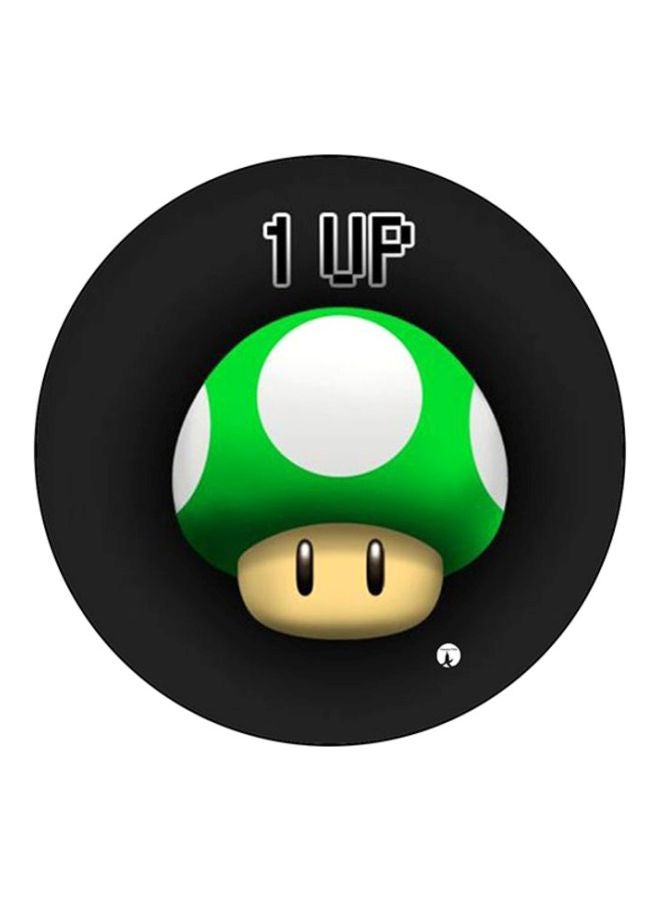 بي بي لوح ماوس بطبعة لعبة الفيديو "Super Mario" أسود/ أخضر/ أبيض