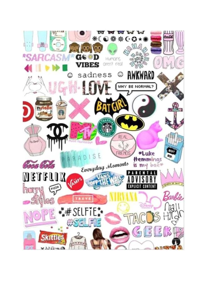BP Random Things Mouse Pad White/Pink/Black