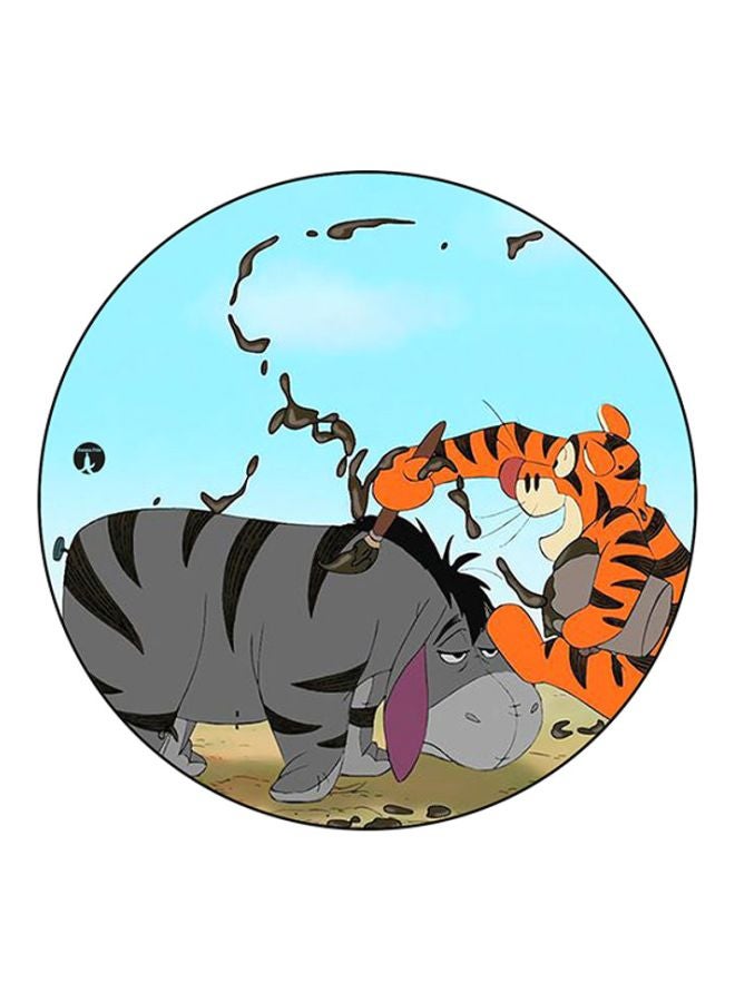 BP Disney Round Mouse Pad Blue/Orange/Grey