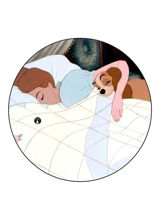 BP Disney Printed Mouse Pad White/Brown/Blue