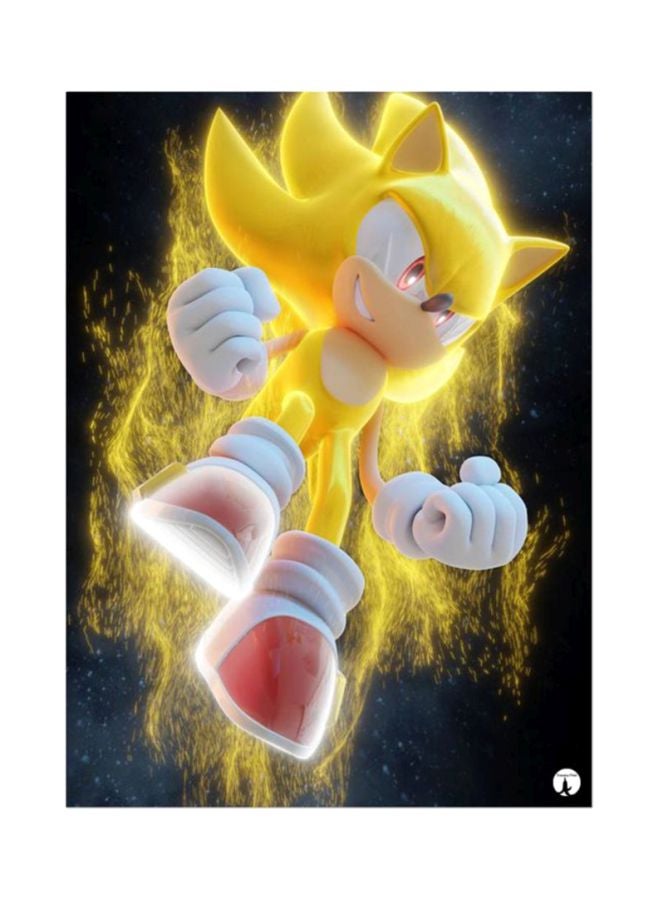 BP The Video Game Sonic Mouse Pad Yellow/Black/White