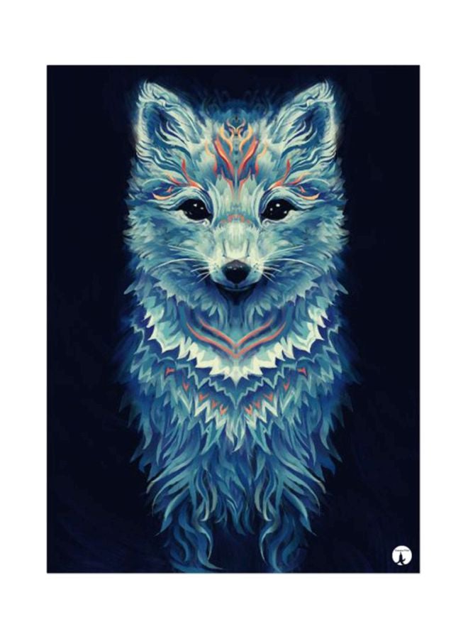 BP A Wolf Mouse Pad Black/Blue/White