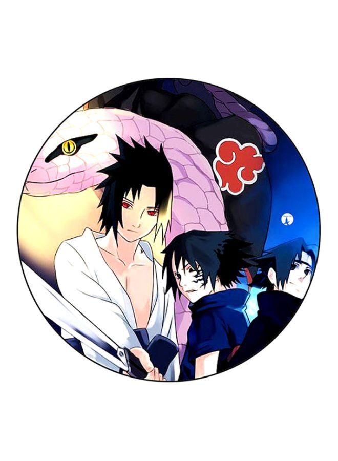 BP Printed Round Mouse Pad Blue/White/Pink
