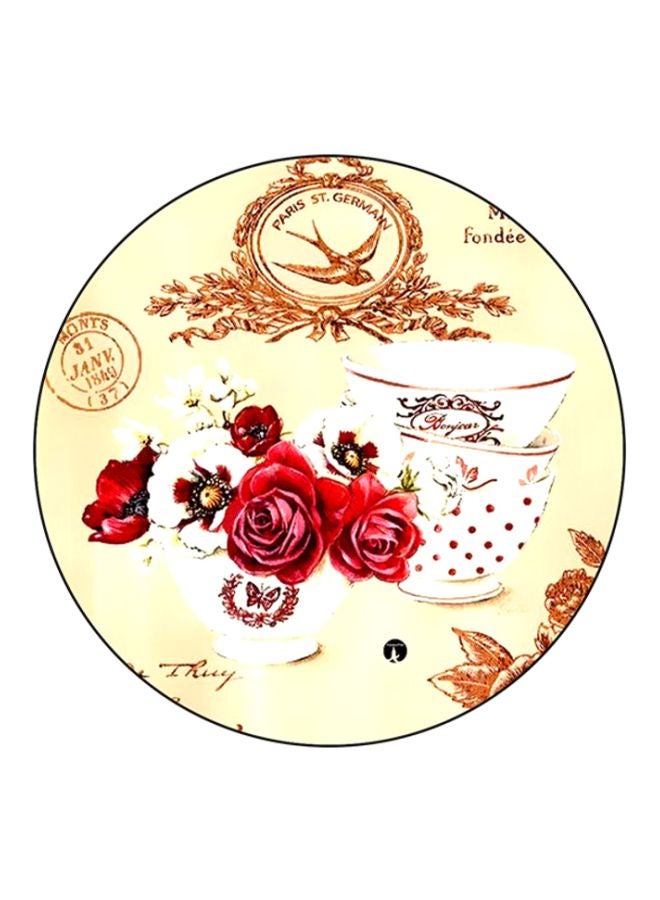 BP Printed Mouse Pad Beige/White/Red