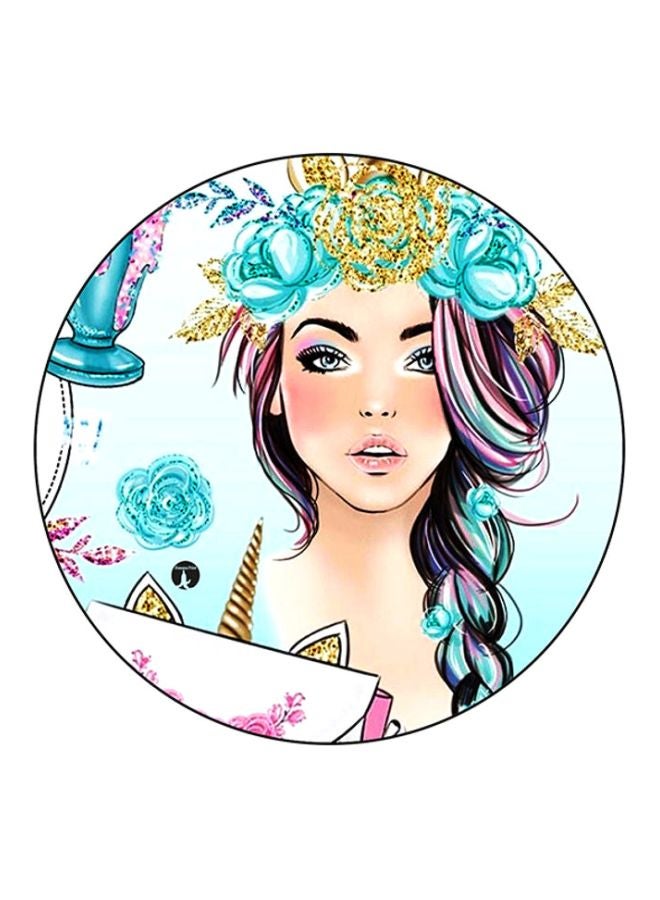 BP Printed Mouse Pad Blue/Pink/Black