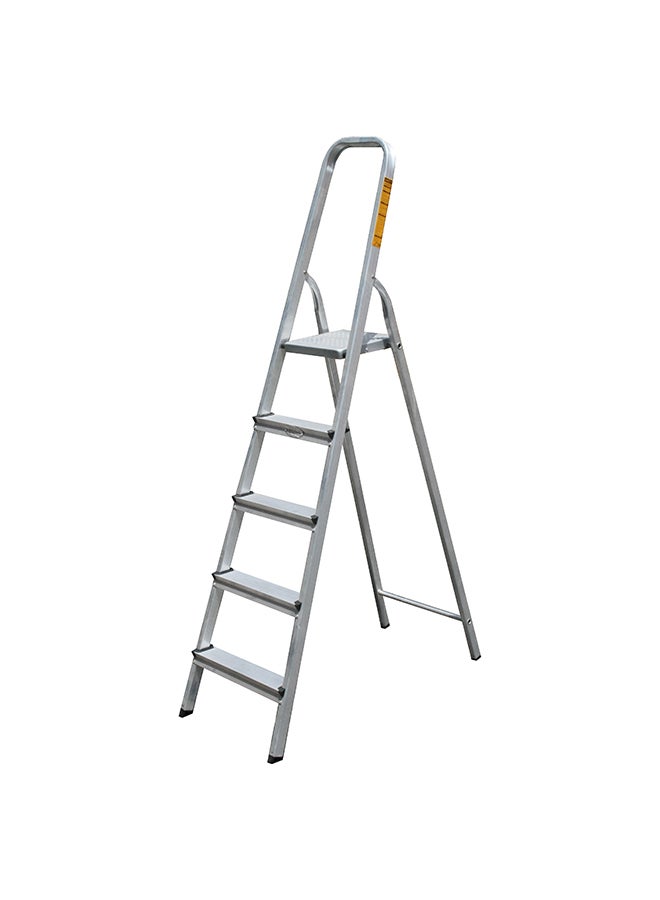 Penguin 5-Step Aluminium Platform Ladder Silver 170x46x11centimeter  - Image 4