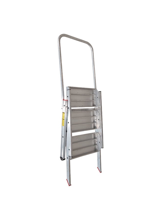 Penguin 3-Step Compact Stool Ladder Silver 107x55x20cm  - Image 4