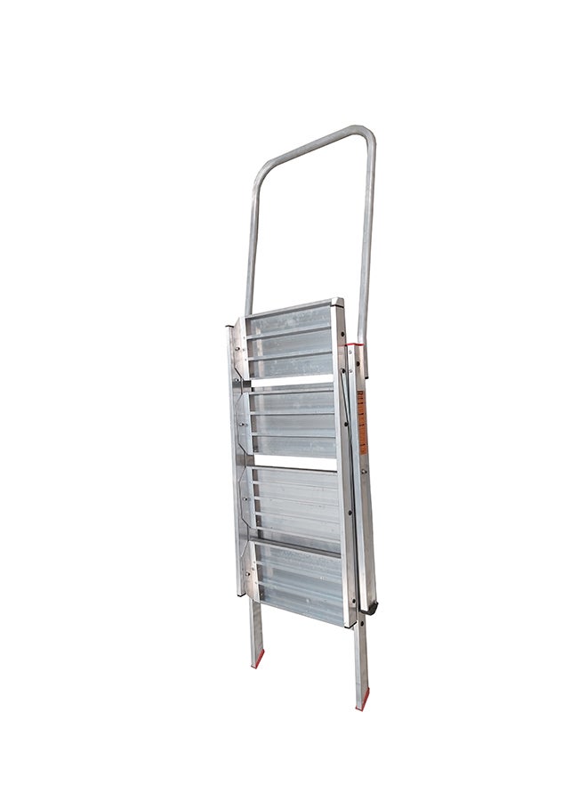 Penguin 4-Step Compact Stool Ladder Silver 135x55x20cm  - Image 4