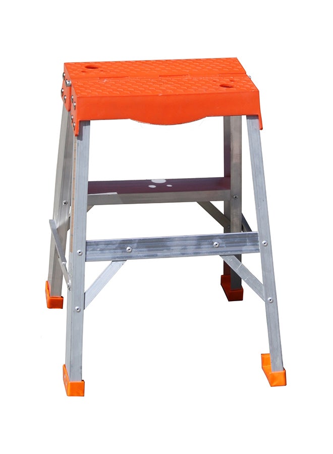 Penguin 2-Step Stool Silver/Orange 57x39x23centimeter  - Image 1
