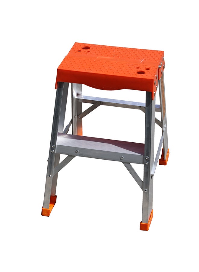 Penguin 2-Step Stool Silver/Orange 57x39x23centimeter  - Image 2