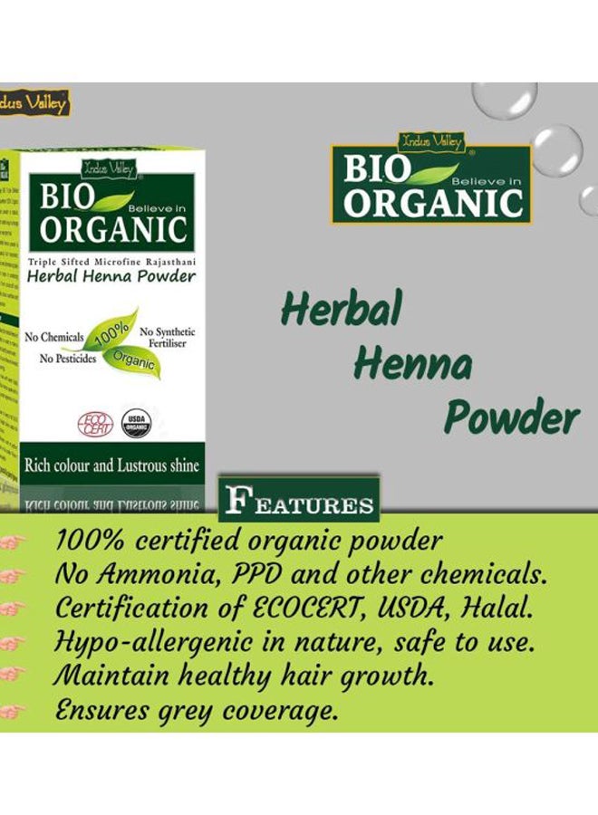 Indus Valley Bio Organic Herbal Henna Powder Clear 100grams  - Image 3
