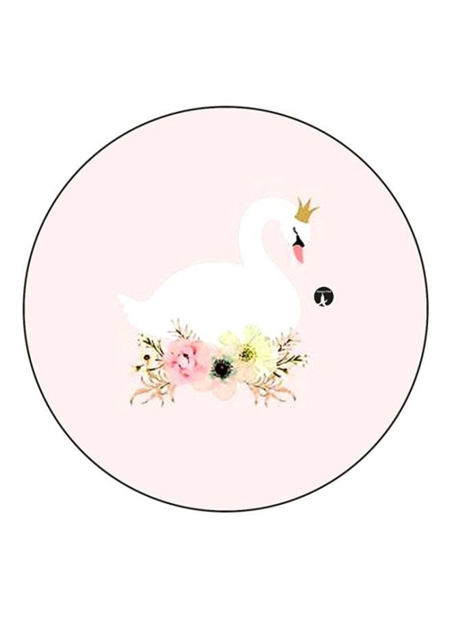BP A Swan Printed Mouse Pad Pink/White/Green