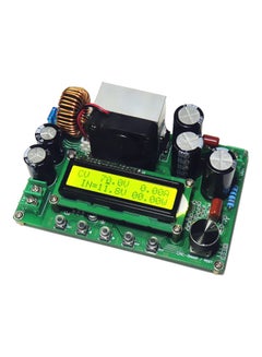 Digital LCD Display Automatic Step Up Buck Boost Converter Power Supply Module Adjustable Board Dark green