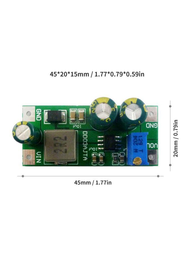 Generic - DCtoDC Boost Converter Module DC2.7-5.5V to DC3.5-24V Output Voltage Adjustable Step-up Circuit Board Multicolor - Image 1