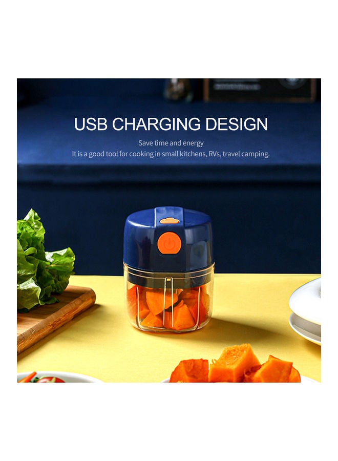 مفرمة ثوم كهربائية صغيرة متعددة الوظائف مزودة بمنفذ شحن USB أحمر 10.50*9.00*9.50سم - Image 2