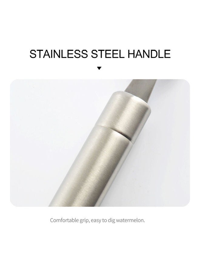 Melon Baller Scoop Stainless Steel Fruit Cooking Spoon for Kitchen Tools silver 21.00*3.00*3.00cm - Image 5
