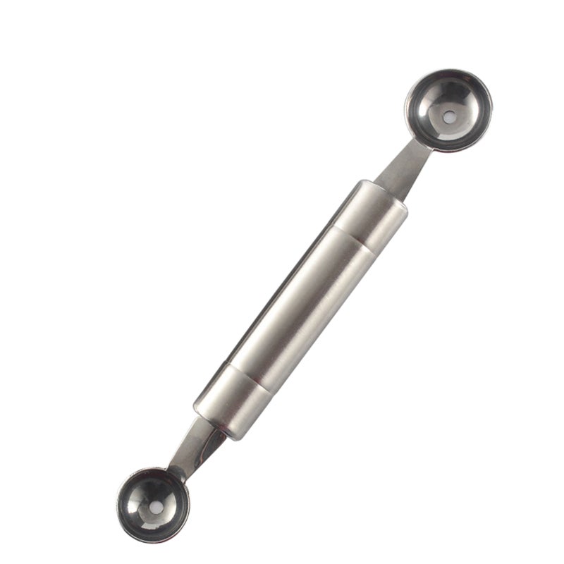 Melon Baller Scoop Stainless Steel Fruit Cooking Spoon for Kitchen Tools silver 21.00*3.00*3.00cm - Image 4