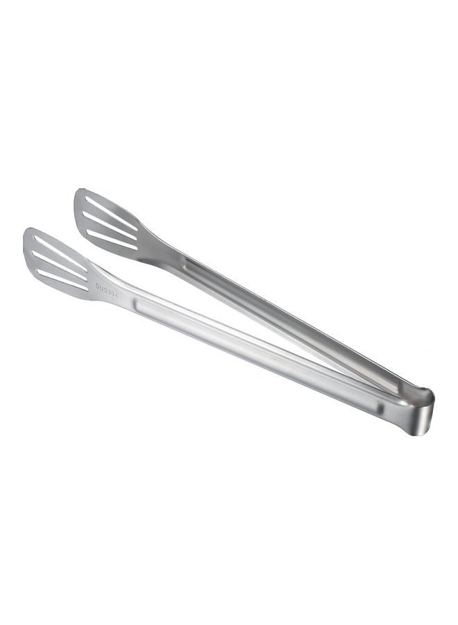 Stainless Steel Cooking Tong Barbecue Tool silver 24.50*1.70*4.40cm - Image 1