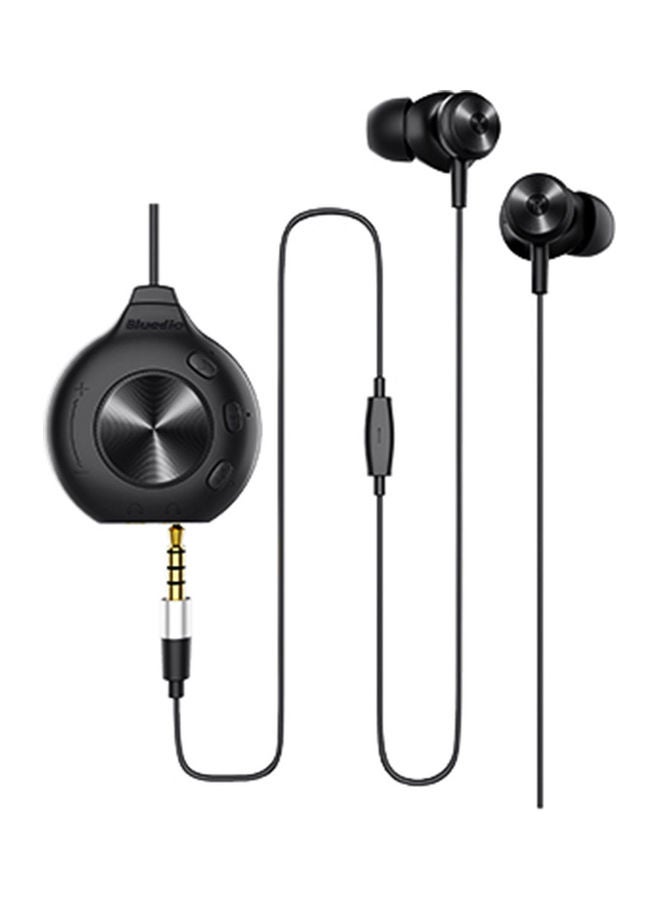 Bluedio - Wired In-Ear Earphone With Microphone Black - Image 1